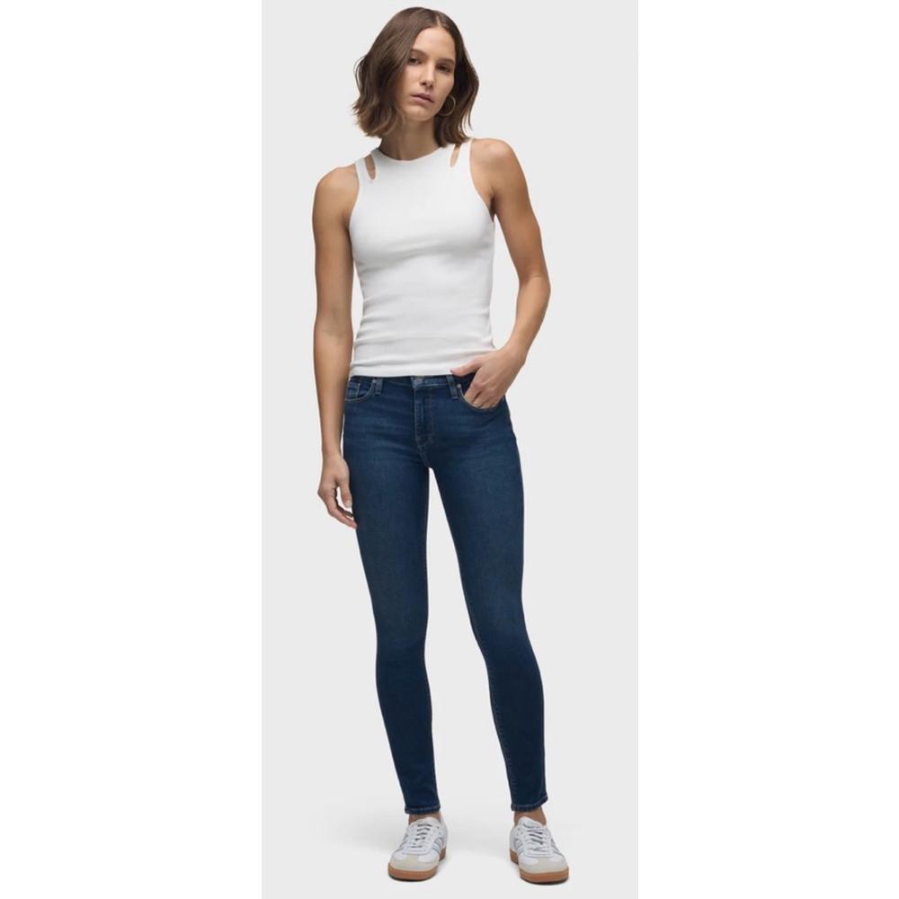 Hudson Nico mid-rise super skinny Jeans, Dark Blue, Size 27